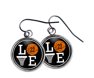 Basketball LOVE Earrings - The Good Sport Gallery