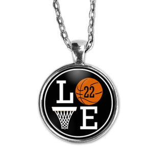 Basketball LOVE Necklace - The Good Sport Gallery
