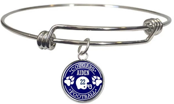 Custom Football Bracelet - The Good Sport Gallery